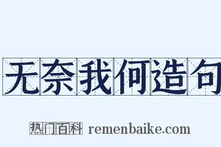无奈我何造句是什么意思的图片